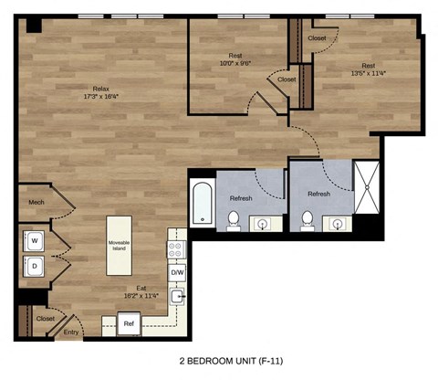Two Bedroom Two Bath